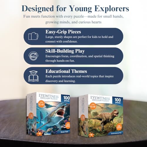 Endangered Species Jigsaw Puzzle for Kids – 100 Pieces, 13x19 Inches, Ages 5+