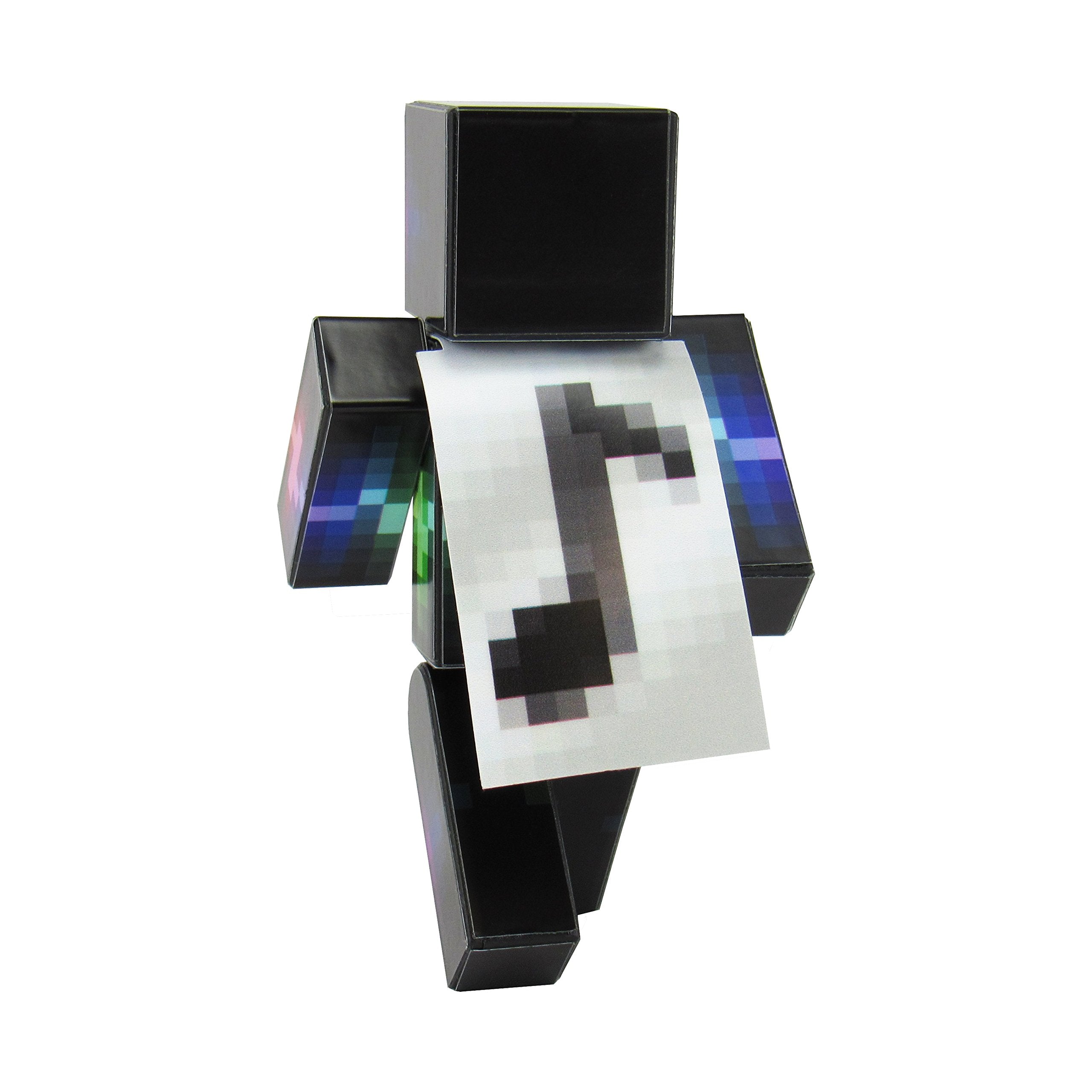 EnderToys DJ Amplitude Action Figure – 4-Inch Fully Articulated Pixelaction Figure with Mystery Cape & Random Accessories