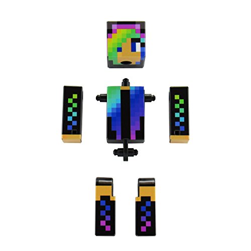 EnderToys Vibrant Girl Action Figure – 4-Inch Articulated Pixelaction Figure with Mystery Cape & Random Accessories