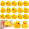Ensbelei 20-Pack Large Yellow Rubber Ducks – Squeaky Bath Toys for Toddlers, Party Favors, and Decor