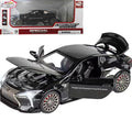 ERBADIHAGO 1:32 Scale Diecast Sports Car Toy - Black with Lights, Sound, and Pull-Back Action for Kids 3+