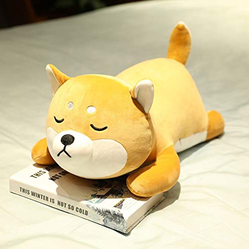 ERDAO 13.7-Inch Shiba Inu Plush Pillow – Soft Stuffed Animal Toy with Smiling Eyes