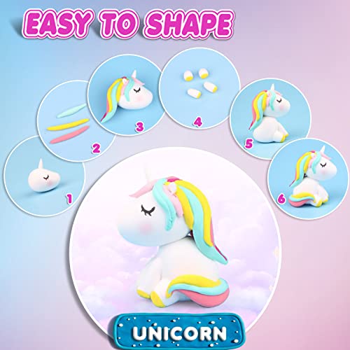 ESSENSON Air Dry Clay Set - 54 Colors, No Baking Required, DIY Modeling Clay for Kids Ages 3+