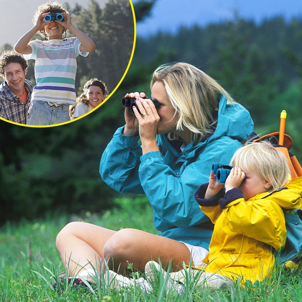 ESSENSON Kids Binoculars (Set of 2) – 4x30mm Adjustable, Rubber Eyepieces, Ages 3-12