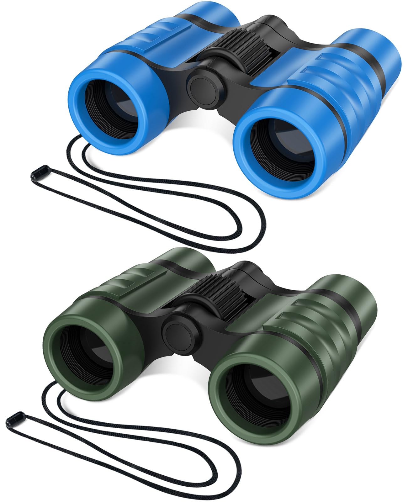 ESSENSON Kids Binoculars Set of 2 – 4x30mm for Ages 3-12, Outdoor Toy for Bird Watching, Hiking, Camping, Birthday Gift