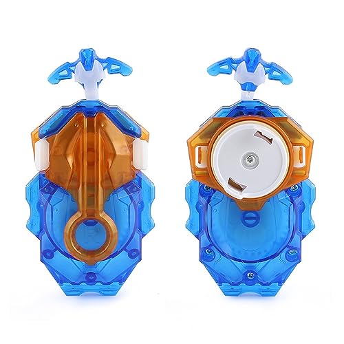 Esste Beyblade Burst Launcher and Grip Set – Left & Right Spin, Compatible with All Burst Series (Blue)