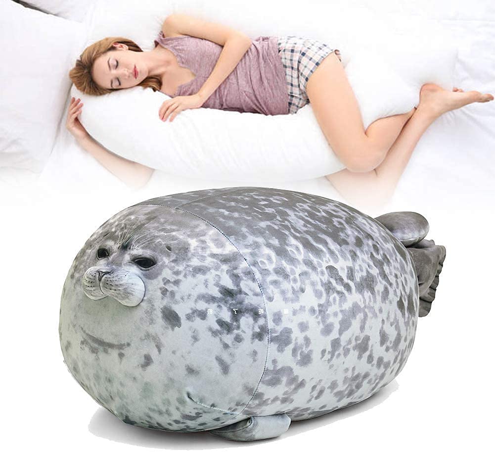 ETAOLINE Chubby Blob Seal Pillow - Small, Ultra-Soft Plush Toy with Hypoallergenic Cotton Fill