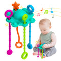 ETETOO Montessori Pull String Toy – Spearmint, Food Grade Silicone for Fine Motor Skills & Teething