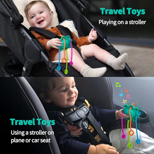 ETETOO Montessori Pull String Toy – Spearmint, Food Grade Silicone for Fine Motor Skills & Teething