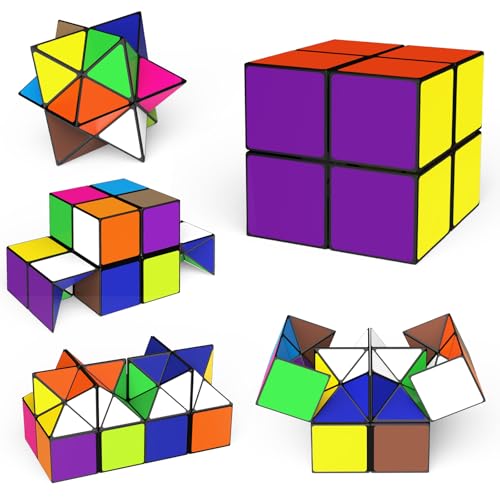 Euclidean Cube Star Cube Magic Cube Set – 2-in-1 Yoshimoto Cube Fidget Toy for All Ages