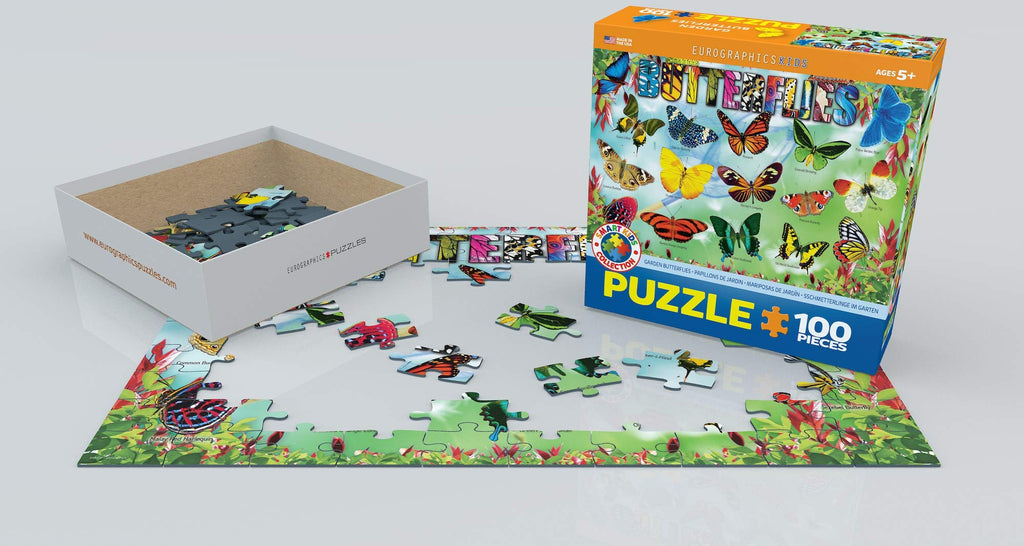 EuroGraphics Butterfly Puzzle – 100 Pieces, 13x19 Inches