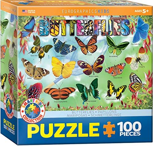 EuroGraphics Butterfly Puzzle – 100 Pieces, 13x19 Inches