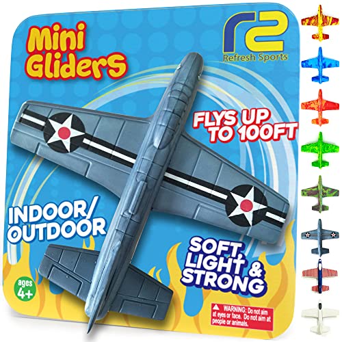 EVA Foam Glider Plane for Kids - Refresh Sports Indoor & Outdoor Flying Toy, Flies 100 ft