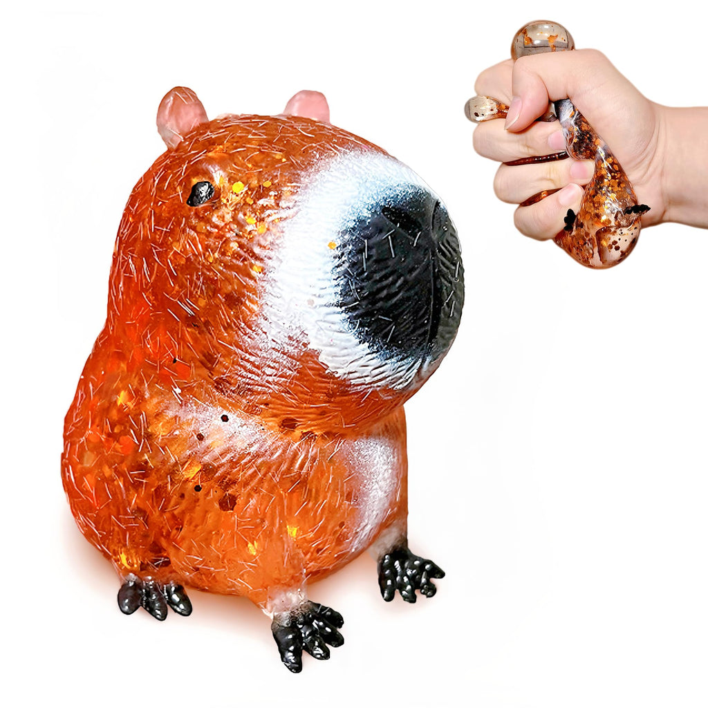 EVDERS Capybara Sugar Squishy Stress Ball – Kawaii Sensory Fidget Toy for Kids and Adults
