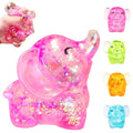 EVDERS Pink Elephant Stress Ball Squishy Toy - Slow Rise TPR Fidget for Anxiety Relief