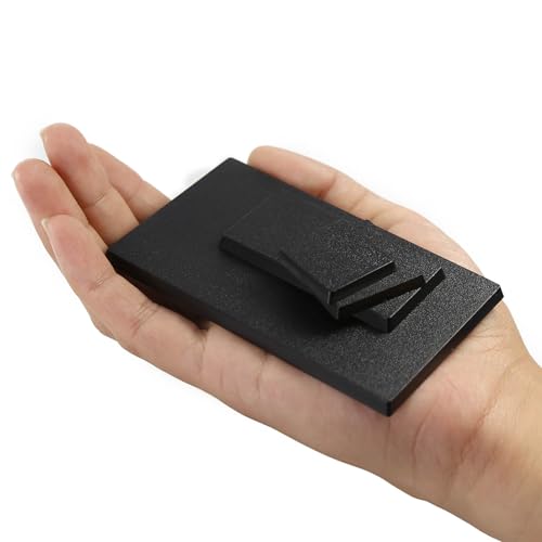 Evemodel 55-Piece Mixed Square & Rectangle Bases for Tabletop Wargames (4 Sizes)