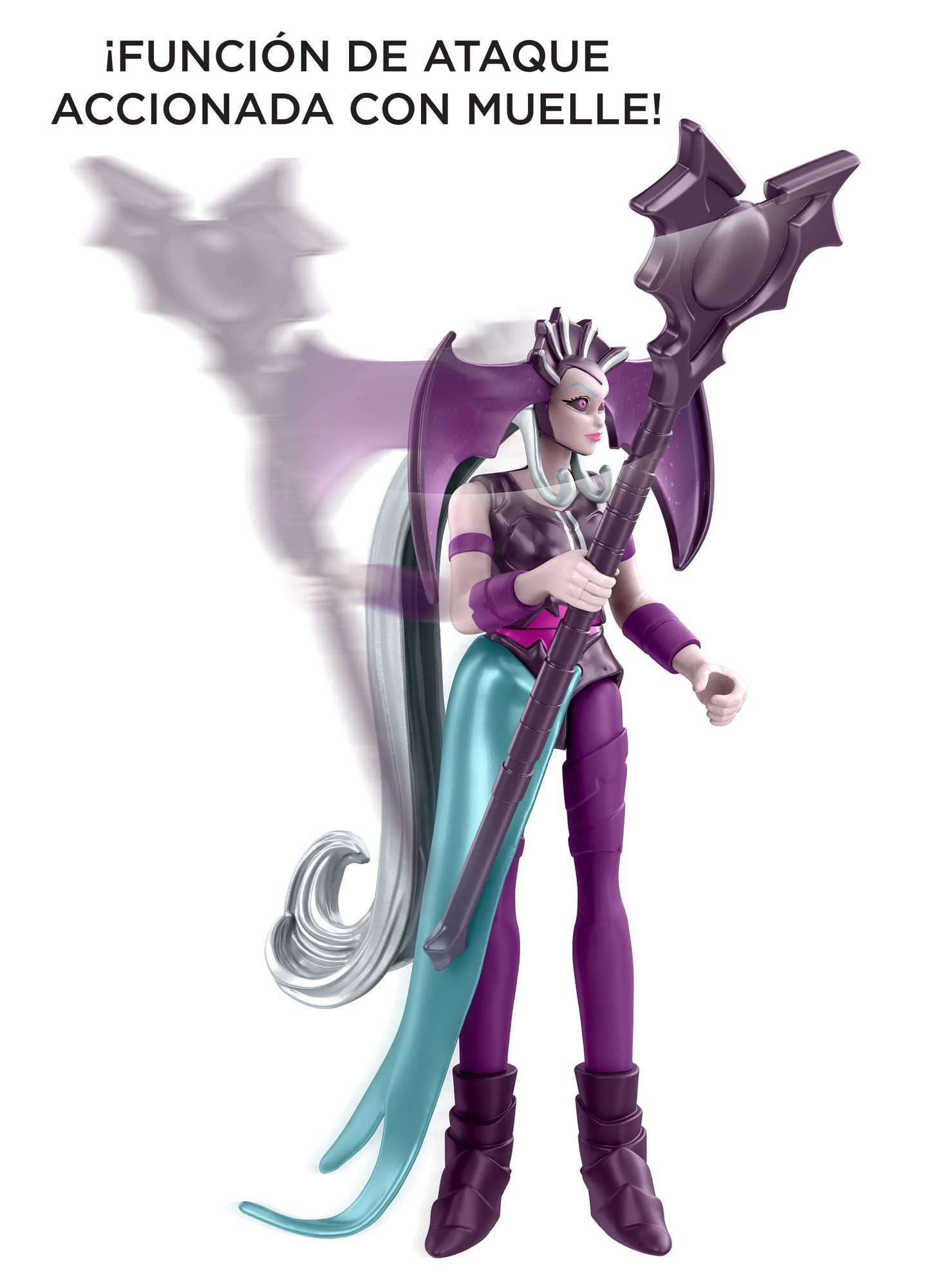 Evil-Lyn Action Figure with Spring-Loaded Attack - Masters of the Universe He-Man Toy