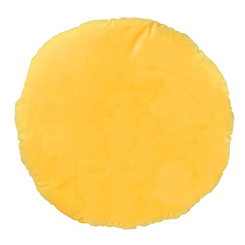 EvZ Glasses Boy Emoji Pillow – 32cm Soft Plush Cushion with Precision Embroidery, for Desk, Dorm, or Gift (Yellow)