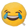 EvZ Official Laugh to Tear Emoji Pillow – 32cm Soft Plush Cushion for Joyful Decor