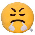 EvZ Official Triumph Plush Pillow – 32cm Emoji Cushion with Steam Design