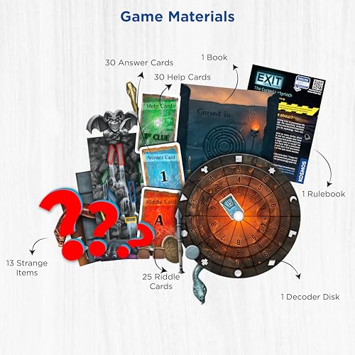 EXIT: The Game - The Cursed Labyrinth: Cooperative Escape Room Puzzle for Home (Difficulty 2/5)
