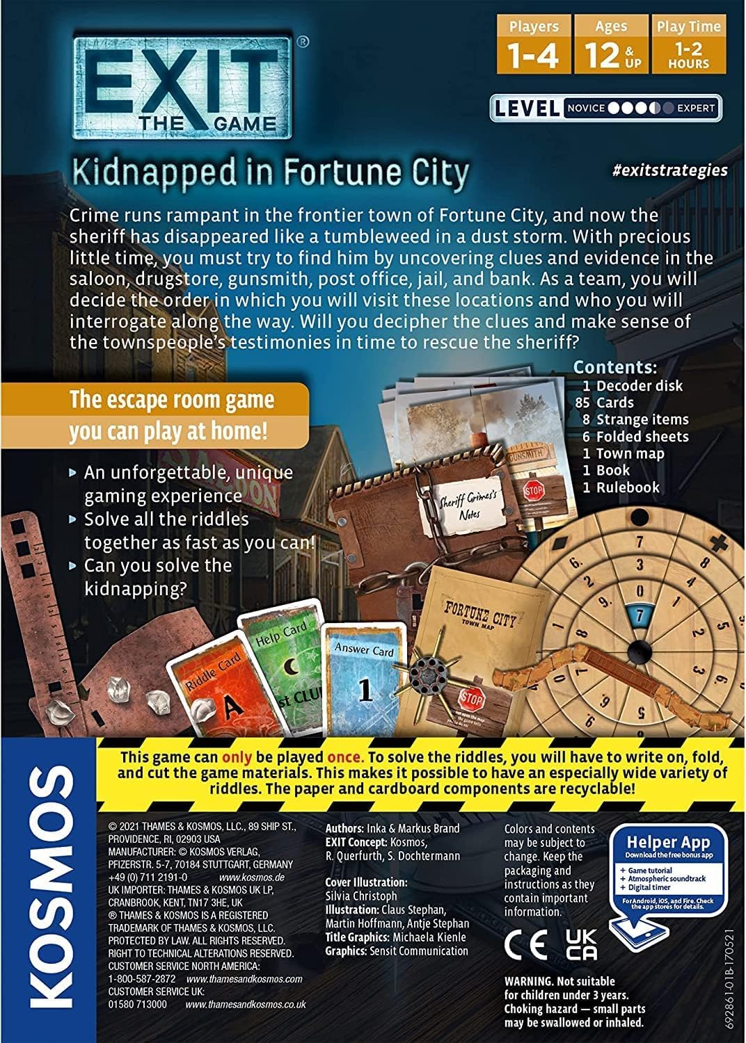 EXIT: The Game – Kidnapped in Fortune City – Cooperative Escape Room Puzzle