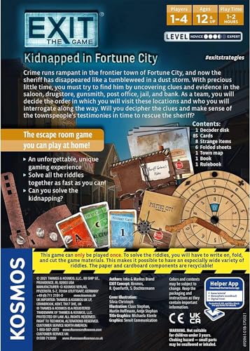 EXIT: The Game – Kidnapped in Fortune City – Cooperative Escape Room Puzzle