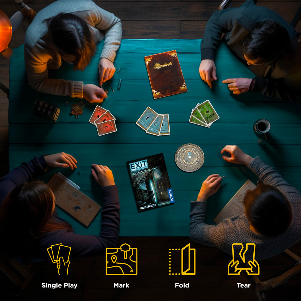 EXIT: The Sinister Mansion – Card-Based Escape Room Game for Home