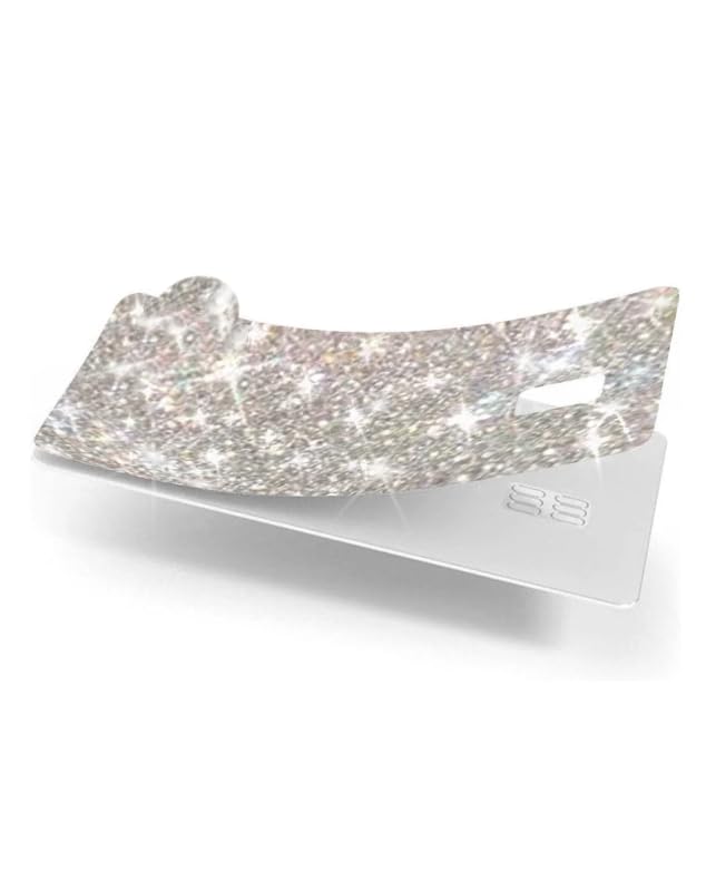 ExotixCard Original Reflective Ultra Bling Skin for Credit and Debit Cards – Silver