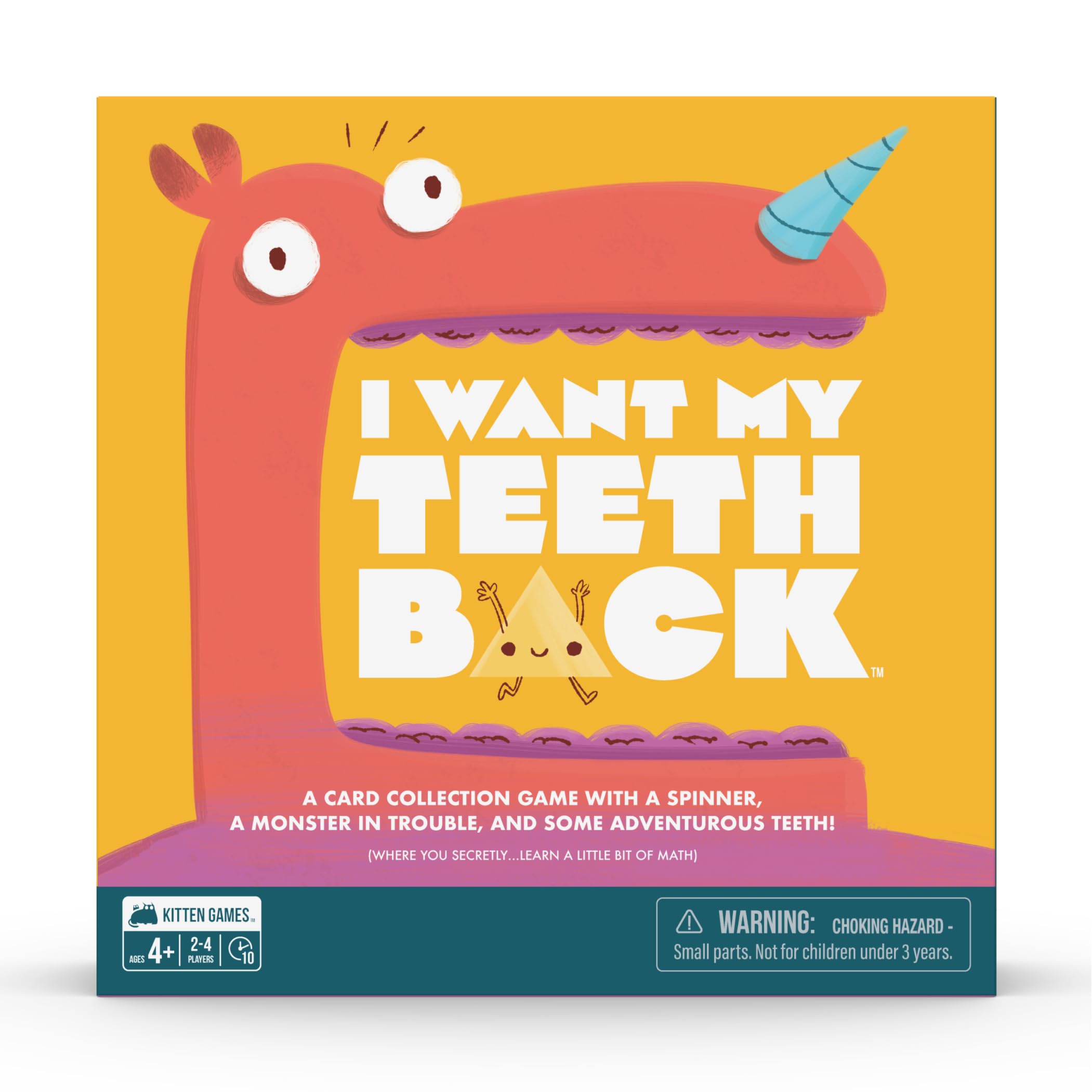Exploding Kittens I Want My Teeth Back: Educational Card Game for Kids 4+ (2-4 Players, 10 Min)