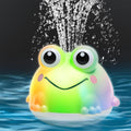 Exrroh Light Up Frog Bath Toy Sprinkler – Battery-Powered, Waterproof, for Toddlers 6-18 Months