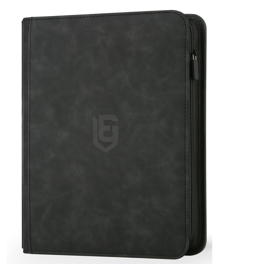 EYEGLEAM 540-Pocket Card Binder – Black PU Leather Album for MTG, TCG, Sports Cards