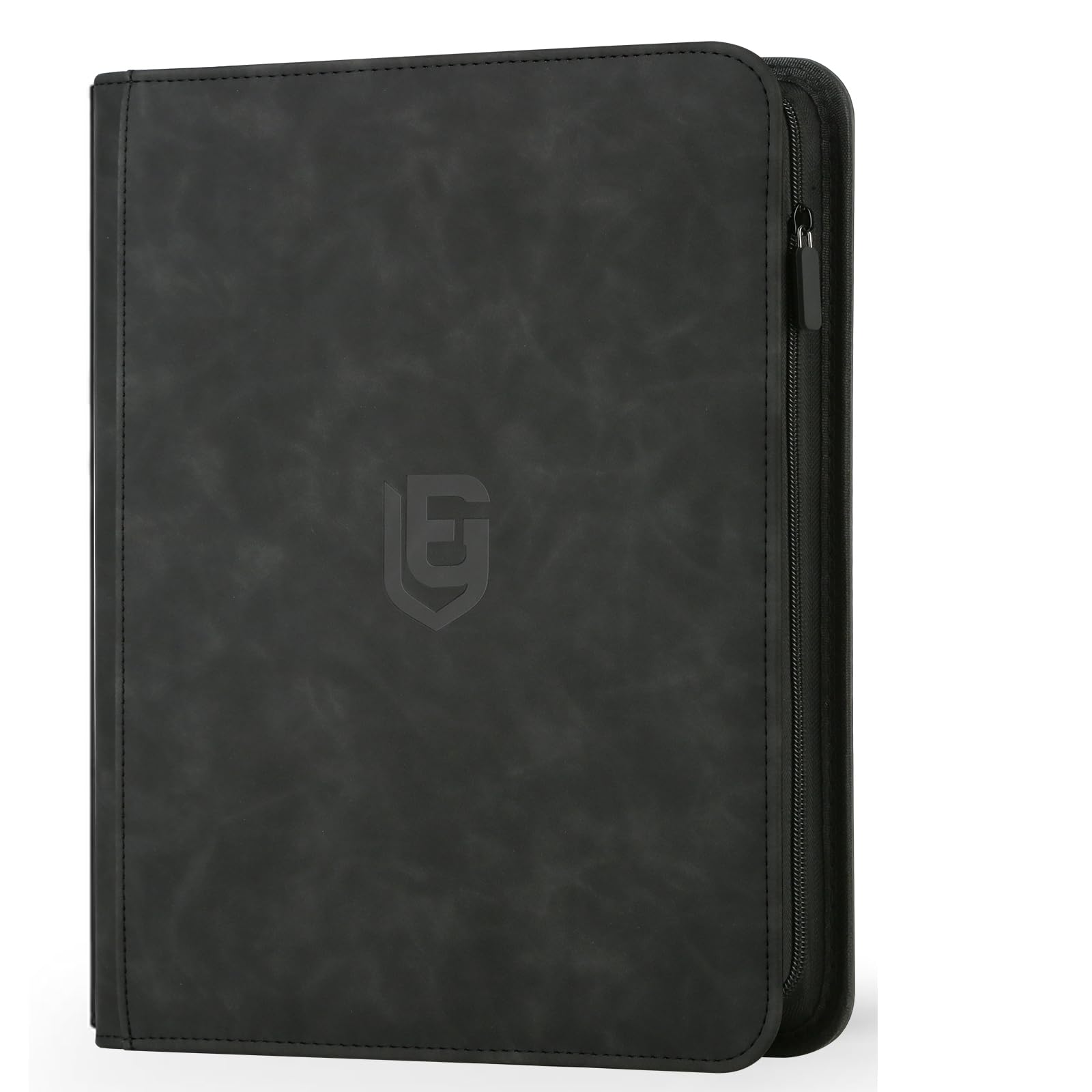 EYEGLEAM 540-Pocket Card Binder – Black PU Leather Album for MTG, TCG, Sports Cards