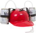 EZ Drinker Beer and Soda Guzzler Helmet - Yellow, Hands-Free Drinking Helmet for Parties
