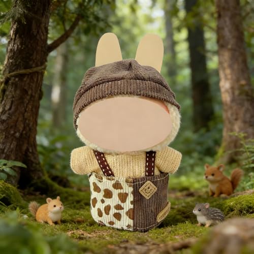 Ezcora 5-Pack Doll Clothes for 17cm Labubu-Style Dolls – Unique Outfits with Accessories, No Doll Included