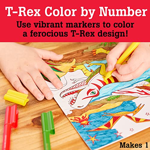 Faber-Castell Color by Number Foil Fun – T-Rex Dinosaur Art Kit