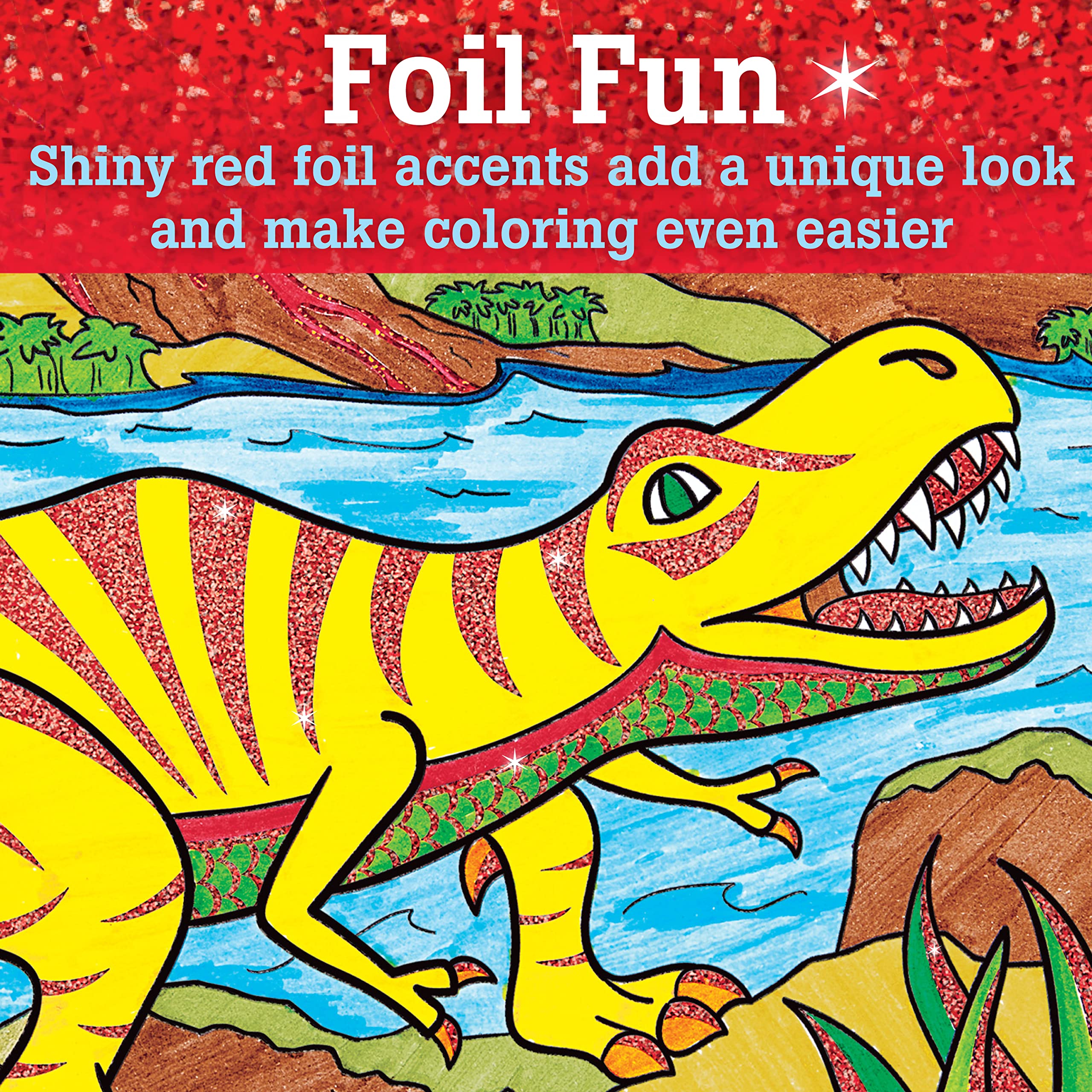 Faber-Castell Color by Number Foil Fun – T-Rex Dinosaur Art Kit