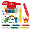 Faber-Castell Little Creatives 6-Color Jumbo Paint Sticks – Washable Squeeze Brushes for Kids 3+