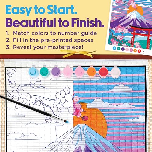 Faber-Castell Mount Fuji Paper Scroll Painting Kit – DIY Hanging Wall Art Set for Kids & Adults