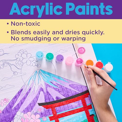 Faber-Castell Mount Fuji Paper Scroll Painting Kit – DIY Hanging Wall Art Set for Kids & Adults