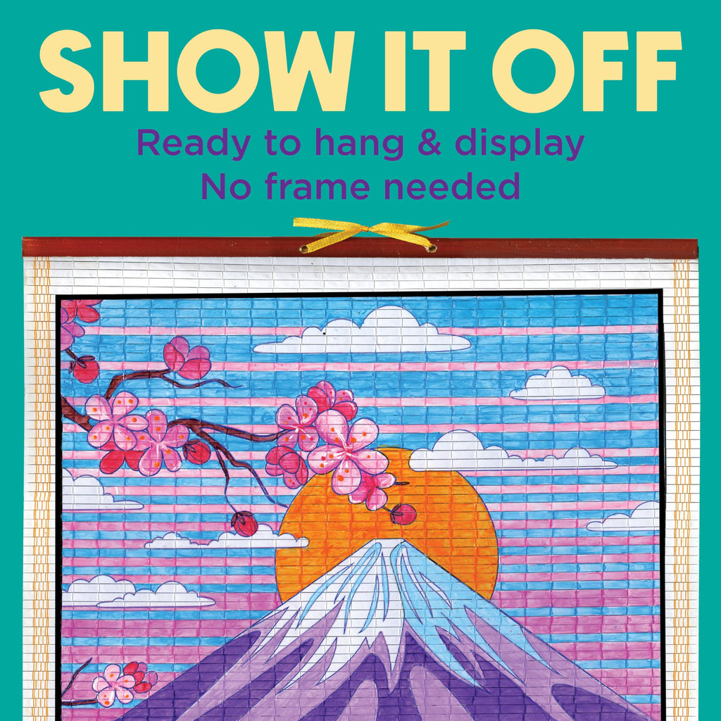 Faber-Castell Mount Fuji Paper Scroll Painting Kit – DIY Hanging Wall Art Set for Kids & Adults