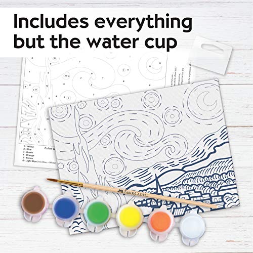 Faber-Castell Museum Series Paint by Number – Van Gogh Starry Night Kit