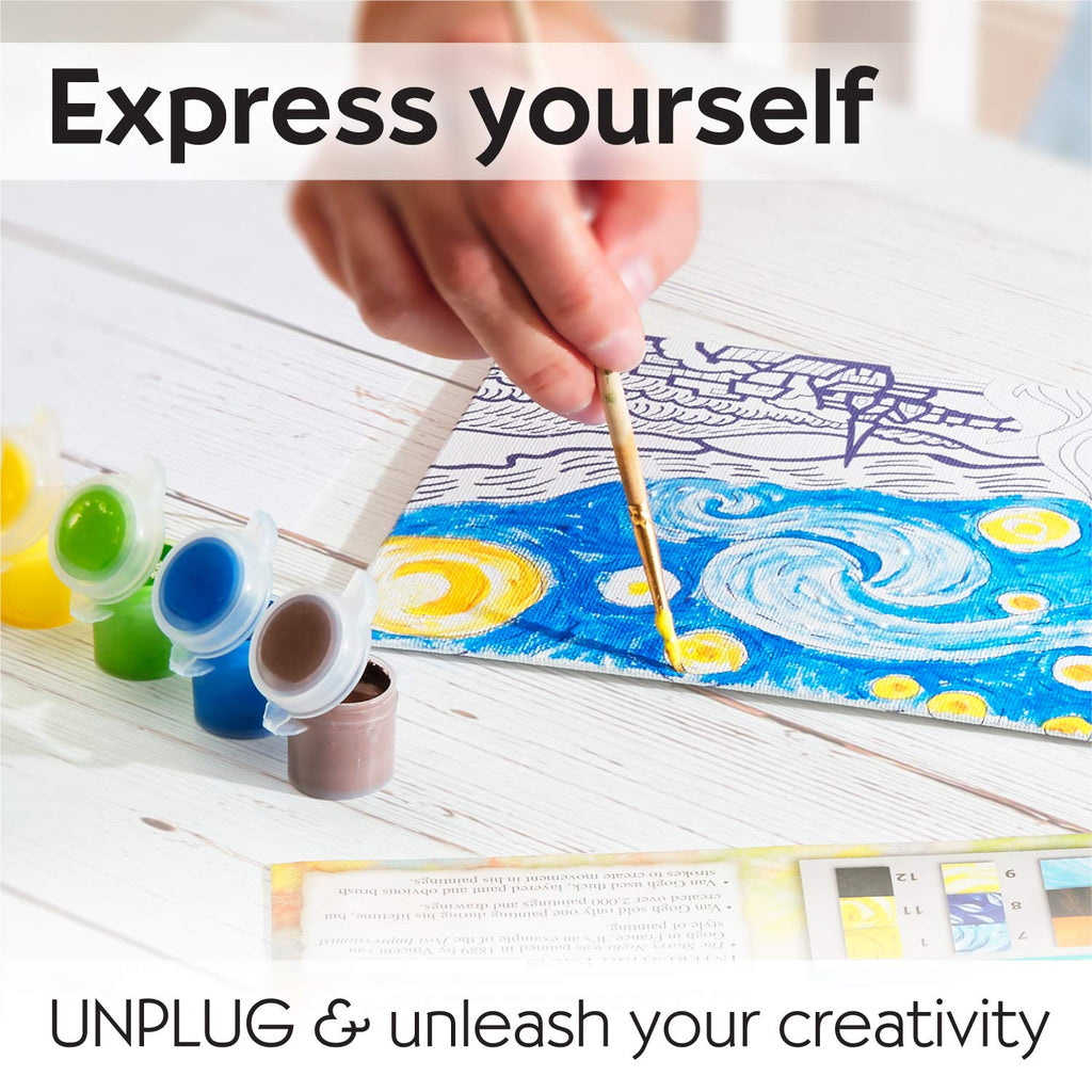 Faber-Castell Museum Series Paint by Number – Van Gogh Starry Night Kit