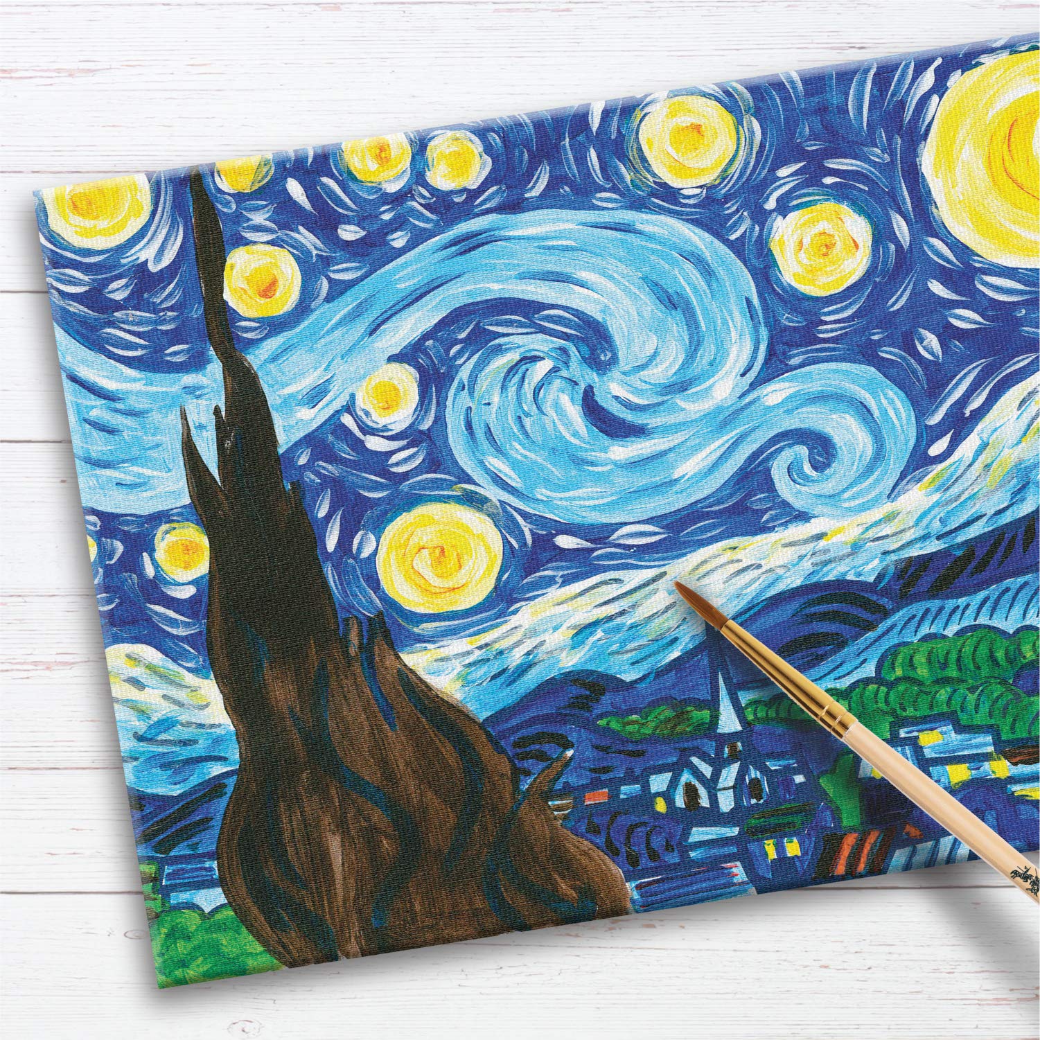 Faber-Castell Museum Series Paint by Number – Van Gogh Starry Night Kit