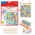 Faber-Castell Paint by Number Fairy Friends – Double-Sided Poster with Watercolor Pencils for Kids Ages 6+