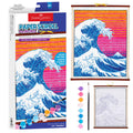 Faber-Castell The Great Wave Scroll Painting Kit – DIY Hanging Wall Art for Kids & Beginners
