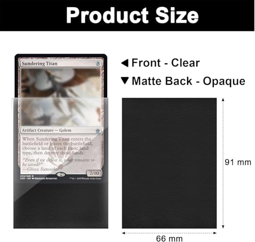 Fabmaker Purple Card Sleeves 200 Pack – Sturdy Textured Matte Back for Trading Cards (66.5×91 mm)