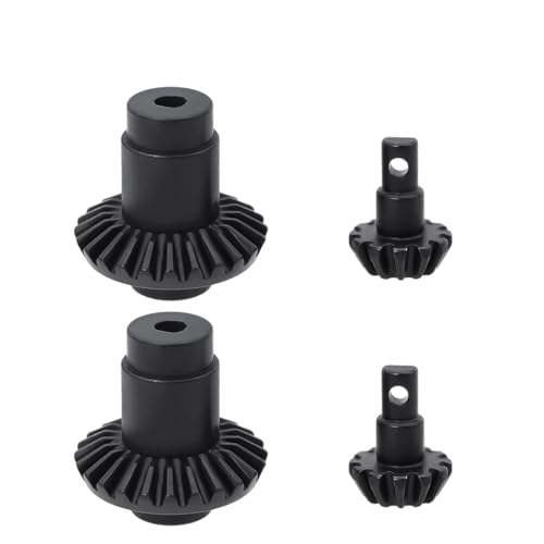 FACCNOY 2-Pair Hardened Steel Axle Bevel Gears for 1/24 FMS FCX24 RC Crawler Upgrade