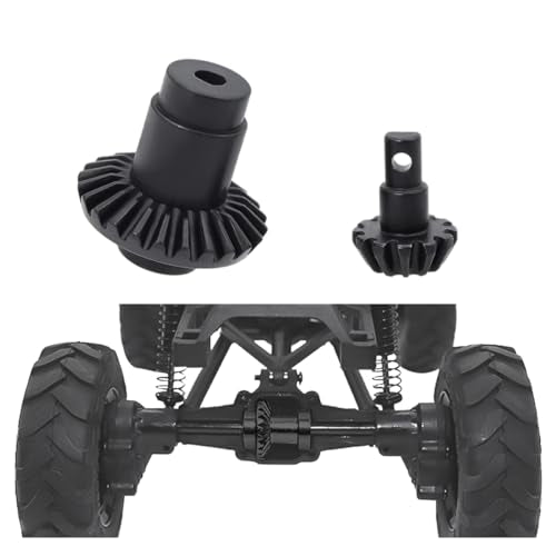 FACCNOY 2-Pair Hardened Steel Axle Bevel Gears for 1/24 FMS FCX24 RC Crawler Upgrade