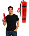 Fake Dynamite Prop Bundle – 6 Red TNT Sticks for Adult Costumes & Theater Props